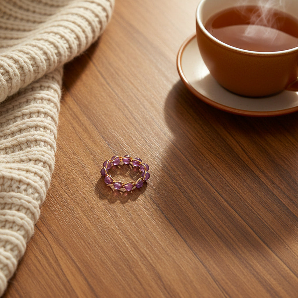 Bague Minérale – Élégance Naturelle
